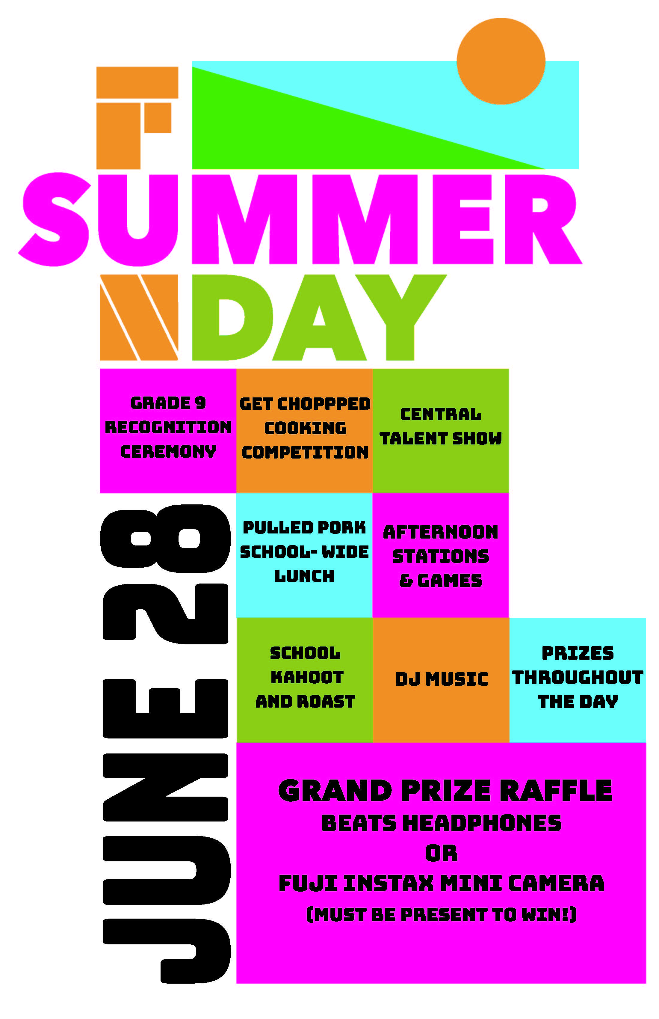 Central Summer Fun Day June 28th