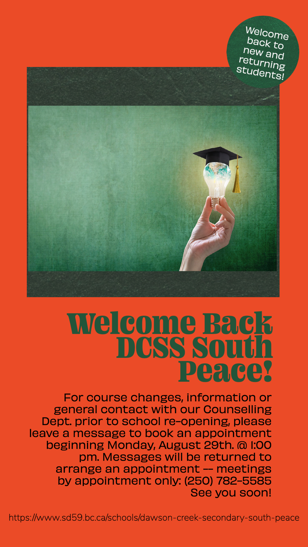 Welcome Back DCSS Students