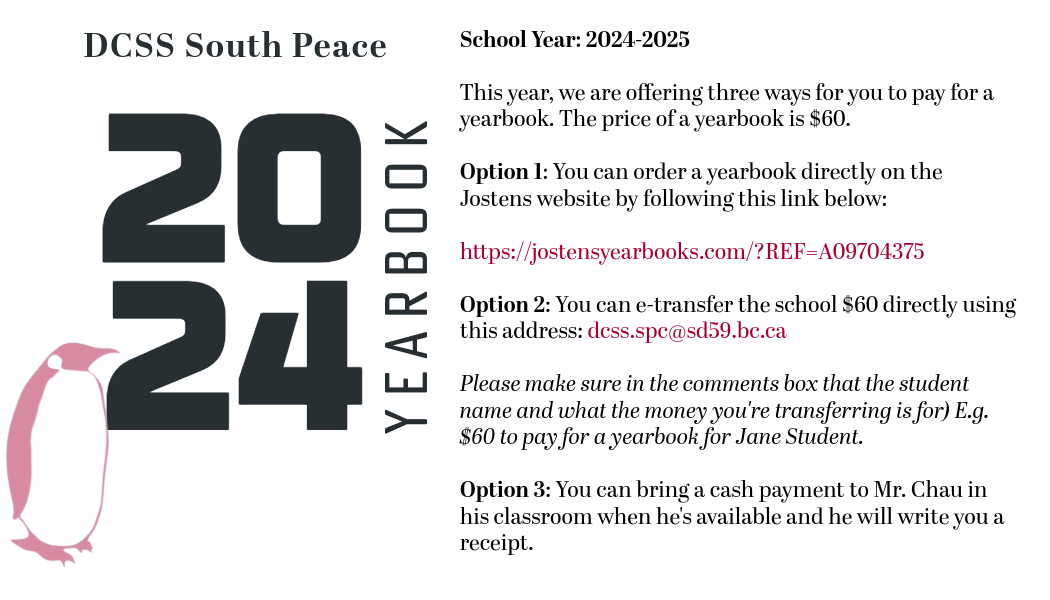 2024/25 DCSS South Peace Yearbook