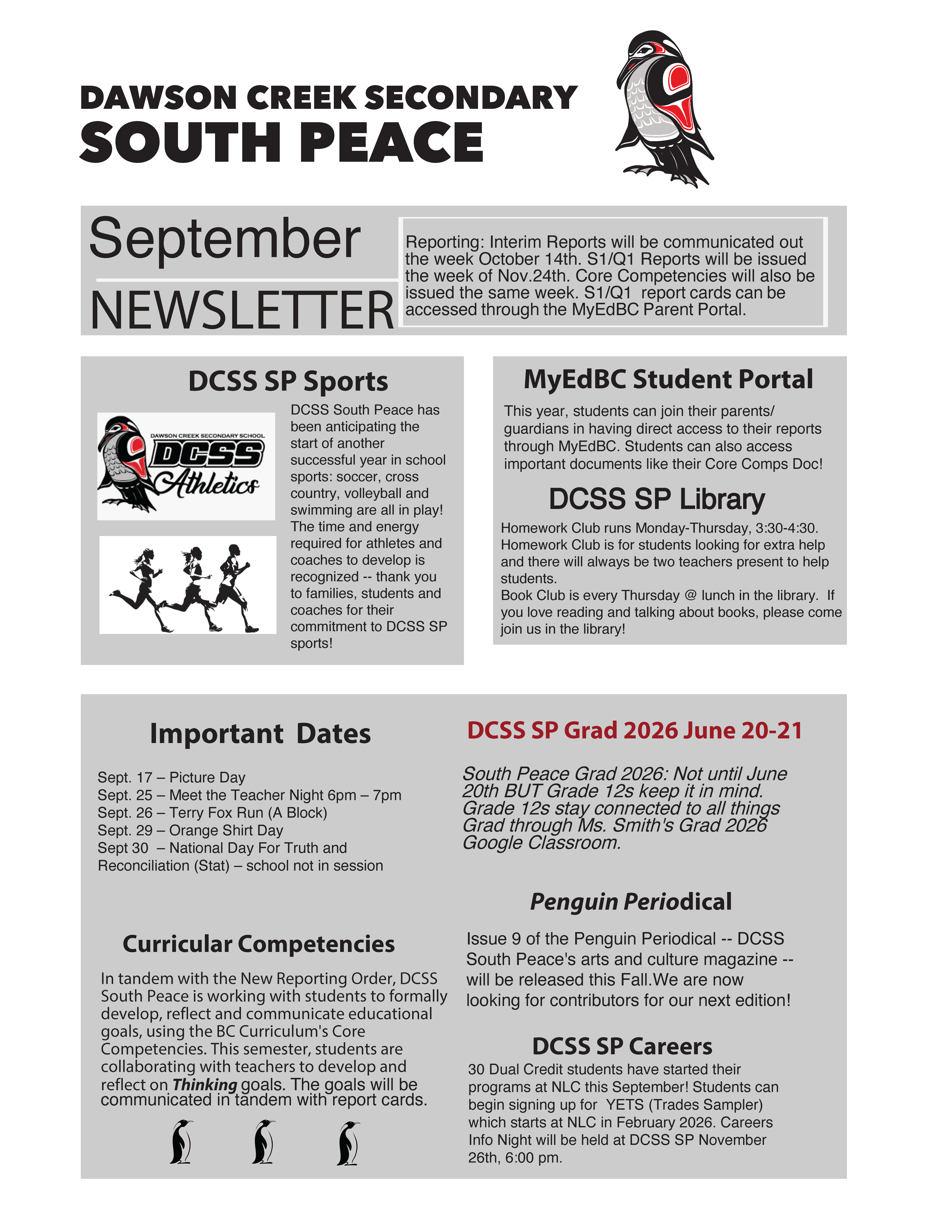 DCSS SP September Newsletter
