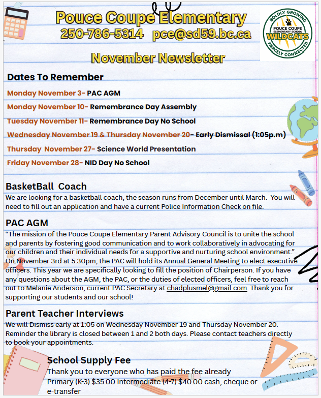 November Newsletter