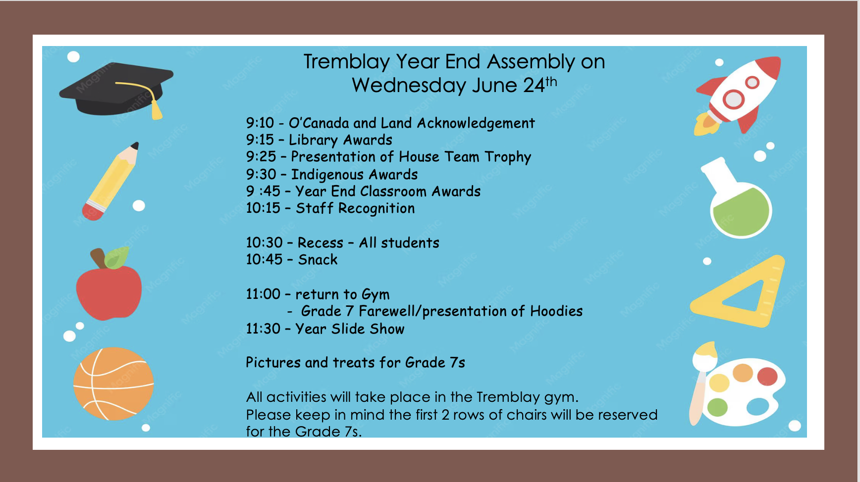 Tremblay Year End Assembly