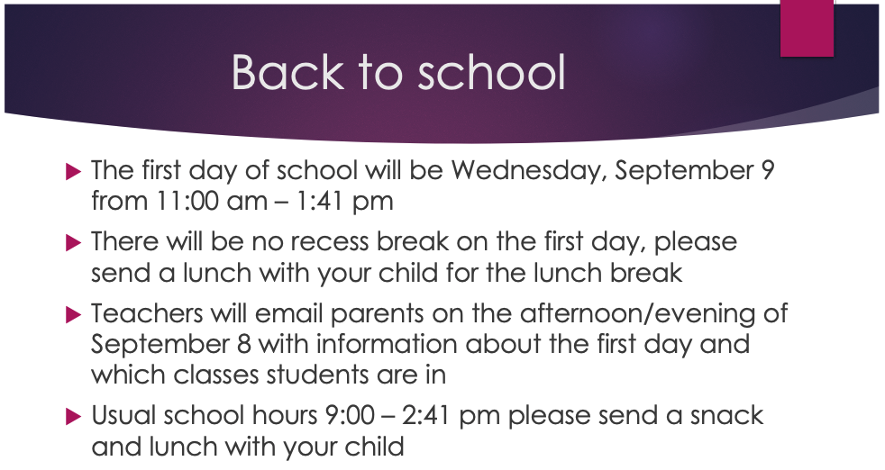 Back to school 2026