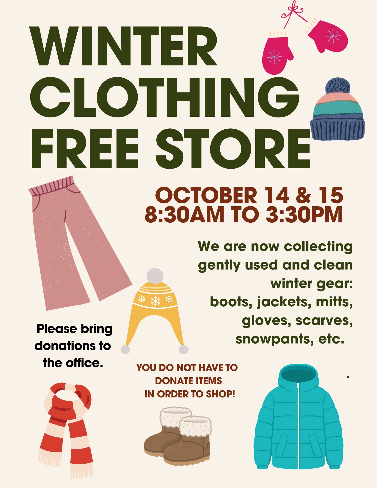 Winter Clothing Swap
